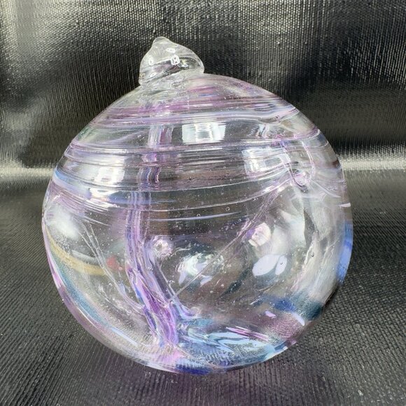 Kitras Art Glass Ball Tree Of Enchantment Large Glass Ornament Witch Ball Orb - Picture 11 of 14